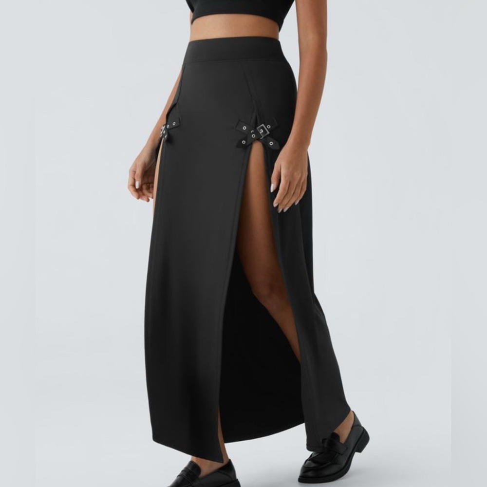 Halara High Waisted Adjustable Buckle Split 2-In-… - image 3